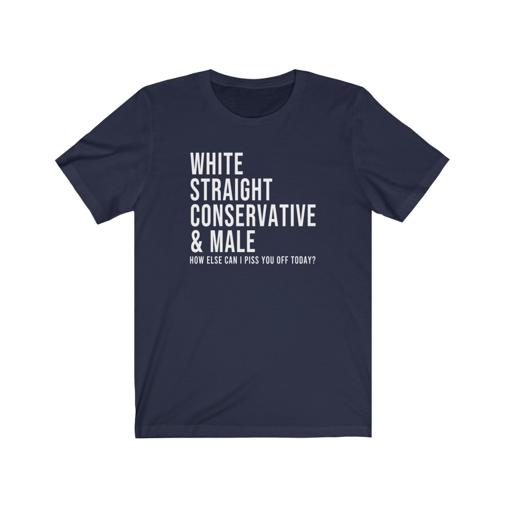 White straight conservative & male - US MAGA MERCH