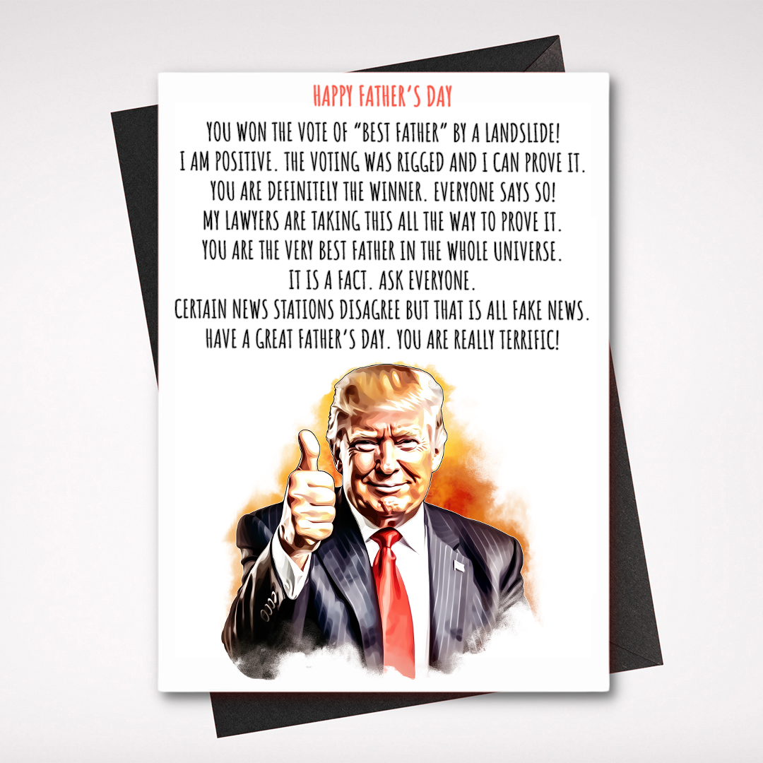 You won the vote of best father card - US MAGA MERCH