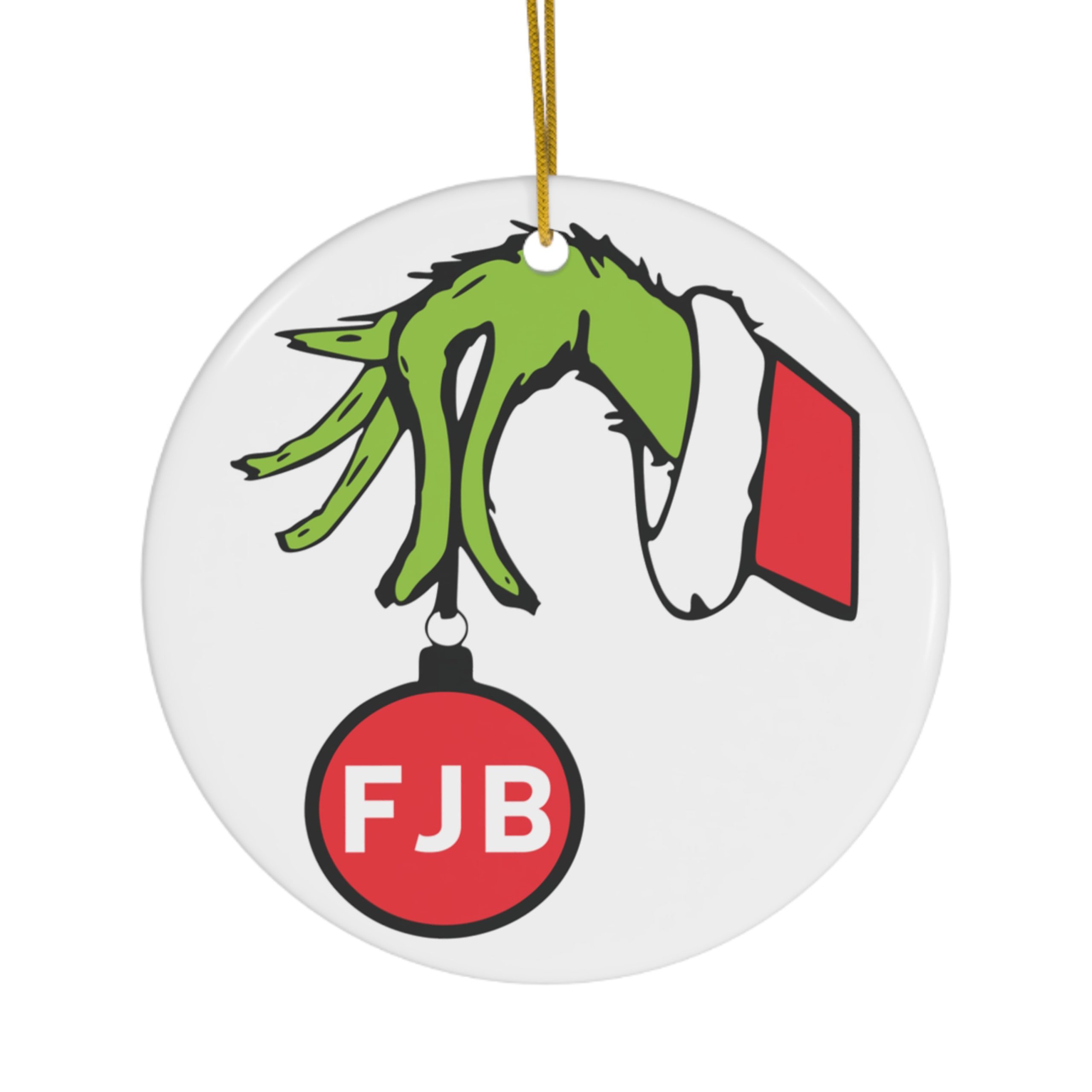 FJB grinch hand ornament - US MAGA MERCH